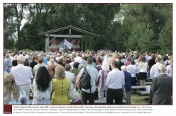 2013 - Since 2008, the festival „Setomaa. Reunion of families“ is held at Radaja (Sigovo) village. The Seto flag helps to bring together the Setos living on both sides of the borders. 
Photo: Ahto Raudoja