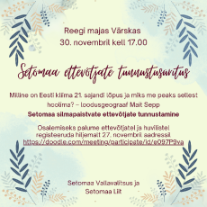 Setomaa tunnustab oma ettevõtjaid